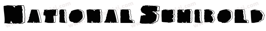 National Semibold Regular字体转换